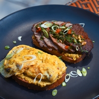 تُست استیک تخم مرغ